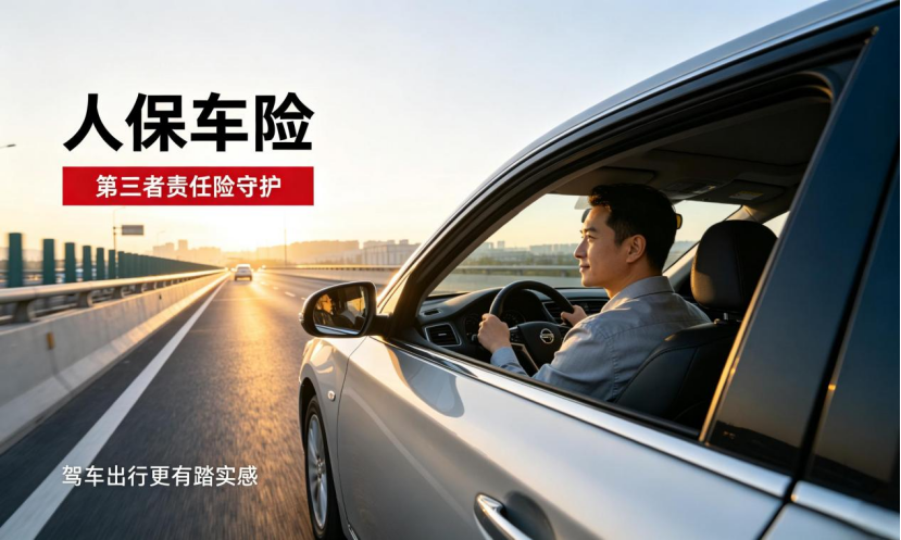 人保车险|第三者责任险守护，驾车出行更有踏实感